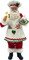 11-Inch Cooking Chef Santa with Gingerbread House,Resin Statue Santa Figurine Christmas Decoration Ornament Xmas Gift